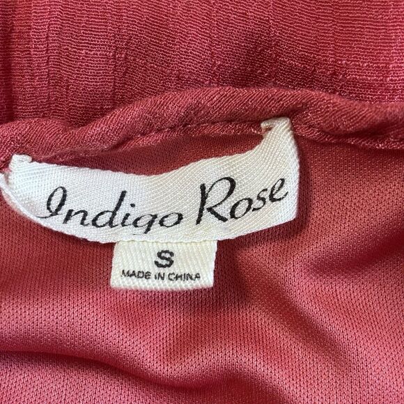 Indigo Rose Womens Dress Size Small Red Flowy Boho Sleeveless Tiered - Picture 5 of 8